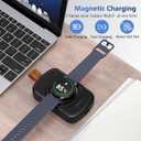 for Samsung Galaxy Watch Charger,1800mAh Portable Charger for Samsung Galaxy Watch 8/8 Classic/7/Ultra/6/6 Classic/5/5 Pro/4/3,Active 2/1,Wireless Magnetic (Black)