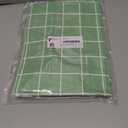 Rectangle Vinyl Table Cloth 30x72, Waterproof Elastic Fitted Tablecloth with Flannel Backing, Plastic Table Cover for Picnic, Camping, Outdoor, Sage Green