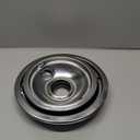 Drip Pan Electric Stove Burner Covers for Whirlpool W10278125, 4 Pack(2x6" and 2x8")