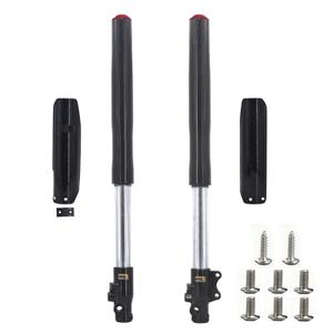 Front Inverted 630MM Fork 45MM/48MM with Shock Protector Cover for Chinese Dirt Pit Bike CRF KLX (Black Red-12mm Alxe)