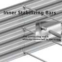 2PCS 8x4x1FT Galvanized Raised Garden Bed, Galvanized Planter Raised Garden Boxes Outdoor, Large Metal Raised Garden Beds for Vegetables-Silver