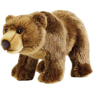 JIANEEXSQ Realistic Brown Bear Stuffed Animal Plush Toy, Simulation Brown Teddy Bear Plushies Soft Toy, Birthday Gift Decor