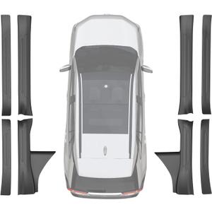 AOMSAZTO Door Sill Protector Compatible with Toyota RAV4 2019-2025: Door Sill Protector for RAV4 Entry Scuff Guard Wear-Resistant Protection