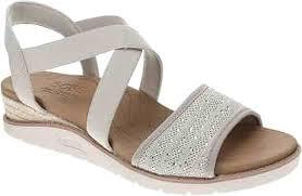 Skechers Women's BOBS Arch Fit Beach Kiss-Beyond Glam Slide Sandals 9,5