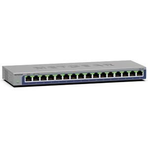 NETGEAR 16-Port Gigabit Ethernet Unmanaged Switch (GS316) - Desktop or Wall Mount, and Limited Lifetime Protection