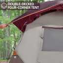 CAMEL CROWN Tents for Camping 4 Person Waterproof Tent Quick Setup Folding Outdoor Backpacking Tents Family Hiking