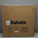 Babelio 29.7-46.5" No Bottom Bar Baby/Dog Gate for Stairs, House and Doorways, Auto Close Safety Pet Gates with Large Walk Thru Door, Hardware Mount, White