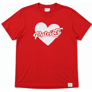 PORT COMPANY Custom Heart Patriots T-Shirt Red S