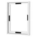 Abtgt 12x16 Canvas Floating Frame with 0.9" Deep, White Floater Frame for Canvas Paintings with Adhesive, Vertical or Horizontal Wall Art frame for Prints Oil Painting Diamond Decor, 1 Pack.