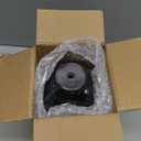 Makeup Brush Holder with Lid 360 Rotating Clear Dustproof Make Up Organizers for Vanity Bathroom Countertop, Black