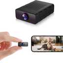 Hidden Camera Nanny Cam for Home | 4K Ultra HD WiFi & SD Mini Camera, Free Cloud Storage, Works Online & Offline for Baby, Pet, and Indoor Monitoring (Deep Grey)