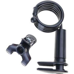 Metal Arm Phone Holder for Table Desk Adjustable Clamp Stand 360 Degree Rotation (Black)