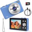 Digital Camera, 4K FHD Vintage Camera for Kids, Real 13MP 16x Zoom Autofocus, 2.83'' LCD Screen, Long Lasting, Compact Small Cameras with 32G Card, Best Gift for Kids, Teens, Girl, Boy and Beginngers