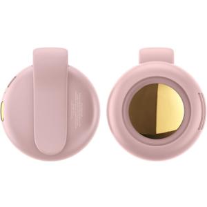 Portable Silent Mini Bladeless Fan,Clip on Fan for Shirt & Waist,3-Speed Silent Personal Mini Rechargeable Cooling Fans for Better Cooling (Pink)