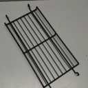 Set Of 2 Black Rack/Grid Shelves, 20"