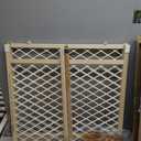 Toddleroo by North States - Diamond Mesh Wooden Baby Gate: Pressure Mounted Baby Gate for Doorways - Adjustable 26.5 to 42 Inches Wide - 23 Inches Tall