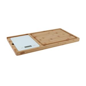 Dexas Prep and Weigh Bamboo Cutting Board with Digital Scale