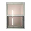Left-Hand Single Sliding Vinyl Window White with Dual Pane Insulated Glass
