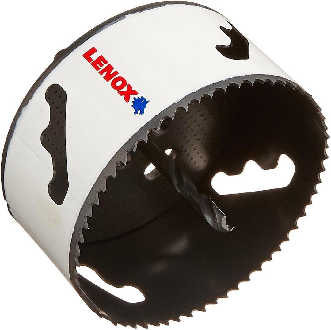 Lenox Tools - 1773003 Bi-Metal Speed Slot Arbored Hole Saw with T3 Technology, 4-1/8"