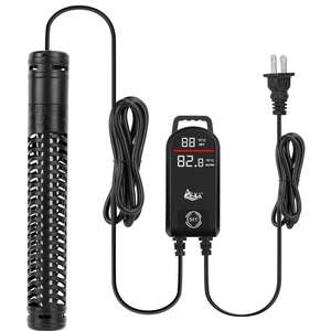 AQQA Aquarium Heater,300W 500W 800W 1000W 1200W Fish Tank Heater,59℉-93℉ Submersible Intelligence Aquarium Heater with Over-Temperature Dry Burning Protection (500W(for 60-120 Gallon))
