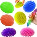 Fidget Worm Toy 7 PCS - Sensory Slug Fidget Toy,Multicolor Stress Relief Fidget Toys,Resistance Fidget Toys,Anxiety Relief Toys for Kids & Adults,Elastic Mesh Toys (7 Colors Packing)