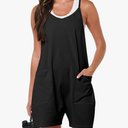 ANRABESS Womens Rompers Summer Casual Loose Sleeveless Overalls Spaghetti Strap Shorts Jumpsuit 2025 Beach Vacation Outfits, 2XL