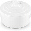 Le Creuset Stoneware Mini Round Cocotte, 8 oz., White