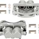 Disc Brake Caliper Assembly with Bracket fit for GMC Savana 1500 2500, Sierra 1500 2500 & Chevrolet Silverado 1500 2500 3500 & Cadillac 2000-2013,Left and Right Caliper set with 2PC,18-B4728+18-B4729