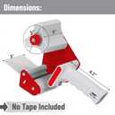 Mr. Pen 3-Inch Heavy Duty Packaging Tape Dispenser Gun - Clear Tape for Packing Boxes & Moving