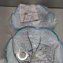 GO&SO Bell Lamp Shades Set of 2 Teal Lamp Shade -6x13x10.6" (Spider) Barrel Lamp Shades for Table Lamps,Floor Lamp,Fabric Replacement Lampshades Hand Crafted -Petal Edge Braid Design -Easy Assembly