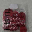 2 Pcs Dog Costumes Hat Scarf Set Knit Reindeer Snowflake Print Dog Christmas Winter Hat Scarf Cute Warm Pet Costume Accessories for Dogs Cats (Medium, Red)