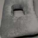 Ear Piercing Pillow for Side Sleepers with Ear-Shaped Hole for Ear Pain, Reversible Satin & Cotton Washable and Adjustable Ergonomic Ear Guard Protector for Side Sleeping