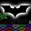 Bat Lamp Neon Sign LED Bat Signal Night Light 16 Colors Adjustable Man Cave Party Home Bedroom Christmas Halloween Decoration Lights Birthday Gifts