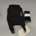 Water Bottle Holder with Strap for 30/32 oz, Crossbody Water Bottle Carrier Bag with RFID Blocking Phone Pocket (Black)