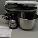 Hamilton Beach Classic Stand and Hand Mixer, 4 Quarts, 6 Speeds with QuickBurst, Bowl Rest, 290 Watts Peak Power, Black and Stainless