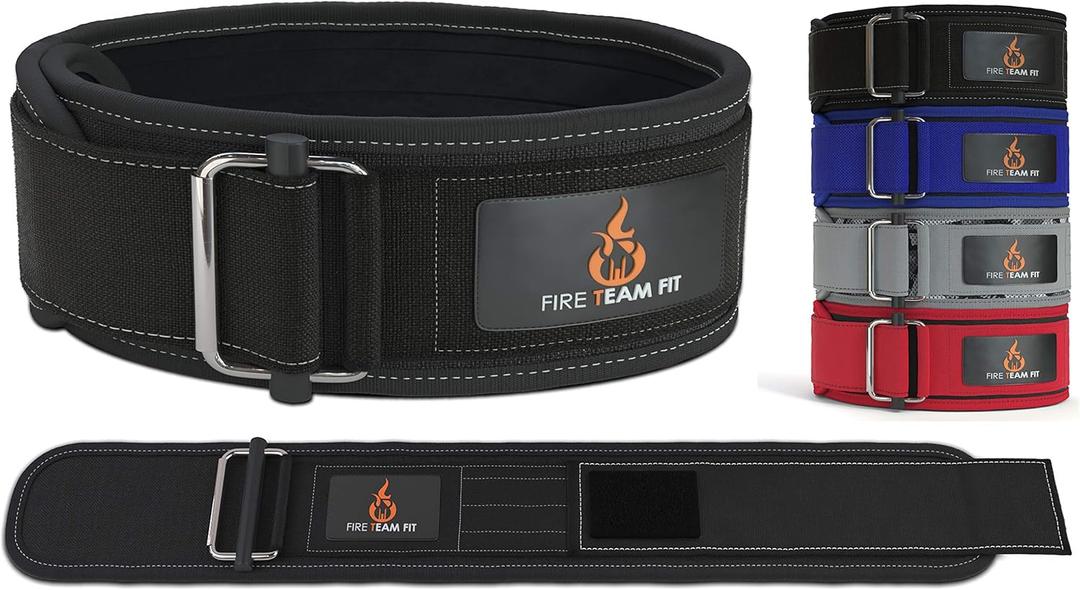 4 Inch Weight Lifting Belt for Men and Women, Back Support for Powerlifting, Squats, Deadlifts, Onlyming Weightlifting & Cross Training Workout (22-26 Around Navel, X-Small, Black)