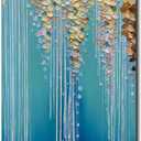 Yotree Paintings, 24x48 Inch Paintings Oil Hand Painting 3D Hand-Painted On Canvas Abstract Artwork Art Wood Inside Framed Hanging Wall Decoration Abstract Painting