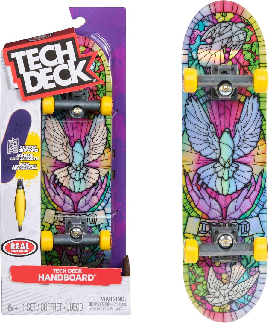TECH DECK, Real Skateboards Handboard; Authentic Mini Skateboards, Kids Toys for Boys & Girls, Ages 6 and up (Hands Use Only)