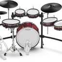 Alesis Strata Prime Electric Drum Set with Touch Screen, Triple-Zone ARC Cymbals, Active Magnetic Hi-Hat Controller, Dual-Zone Mesh Heads, 20" Kick, 215,000 Multi-Channel Samples