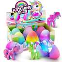 Dan&Darci Unicorn Hatching Surprise Eggs for Kids - 6 Pack - Grows 600% - Unicorn Toys for Girls Age 3-8 - Birthday Gift Ideas and Party Favors for 3+ Year Old Girl - Gifts for Ages 3 4 5 6 7 8 Years
