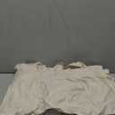 Seasonwood Beige Ruffle Shower Curtain 72x78 Inch Neutral Shower Curtain Button Design Farmhouse Country Style Rustic Decorative Fabric Shower Curtains (Natural)