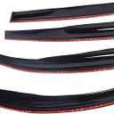 4PCS Side Window Visor Vent Sun Rain Guards Deflector Acrylic Black Replacement for 2005-2007 Odyssey