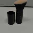 LAURA GELLER NEW YORK Retractable Black Kabuki Brush for Liquid, Cream and Powder Face Makeup With Aluminum Handle