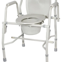 Drive Medical Deluxe Steel Drop-Arm Commode, Tool Free Knock Down Frame