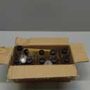 10 Pack, 4 oz Small Clear Glass Bottles w/Lids & 3 Stainless Steel Funnel - 120ml Boston Round Sample Bottle for Potion, Juice, Ginger Shot, Wellness, Oils, Whiskey, Liquids - Leakproof Travel Bottle