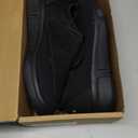 Men's Wide Diabetic Slip-On Shoes Adjustable Comfortable Walking Shoes for Swollen Feet Elderly Foot Pain Relief and Neuropathy Support (8.5 Wide, Black)