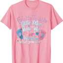 Twinkle Twinkle Little Star Gender Reveal Baby Shower T-Shirt, L, Pink