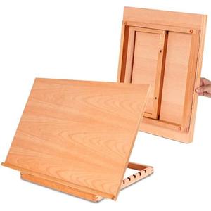 4-Position Wood Drafting Table Easel Drawing and Sketching Board, 16 1/2 Inches by 12 1/8 Inches for Artists, Children, Beginners & Student