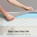 3 Inch Firm Mattress Topper King Size, Cooling Mattress Pad with Gel Memory Foam, 40D High Density Bed Topper with Removable Soft Cover, Pressure Relief & Non-Slip, CertiPUR-US Certified