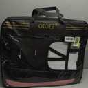 otoez Car Seat Covers Full Set, 5 Seat Pink Leather Seat Cover for Car, Waterproof Automotive Front and Back Seat Protectors for Most Sedens Trucks SUVs, Black & Pink (No Pillows)